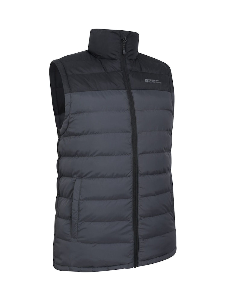 Mountain Warehouse Charcoal Grey Seasons II Mens Water Resistant Padded Gilet - Image 6 of 9