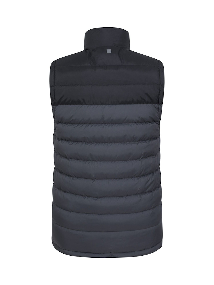 Mountain Warehouse Charcoal Grey Seasons II Mens Water Resistant Padded Gilet - Image 7 of 9