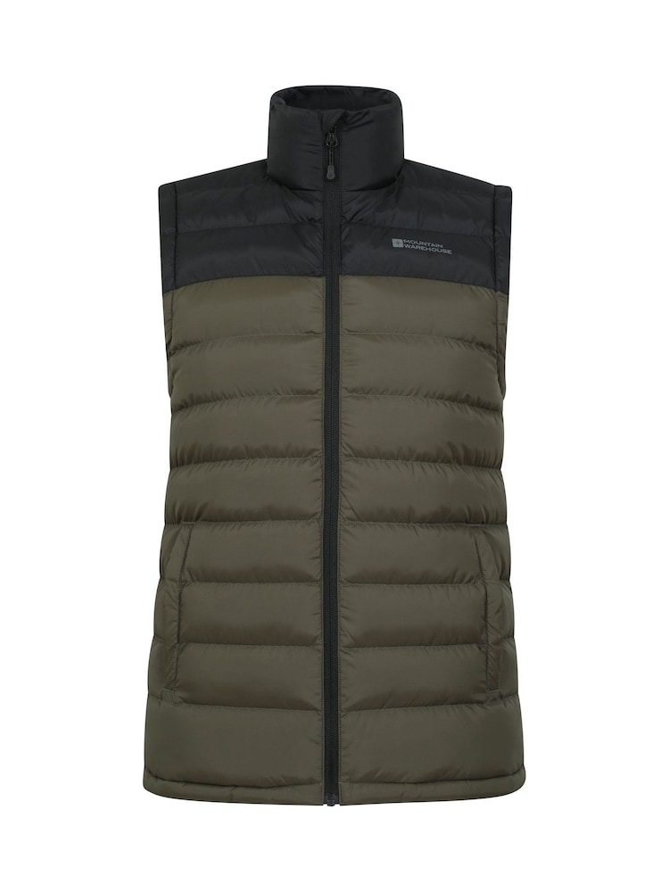 Mountain Warehouse Light Green Seasons II Mens Water Resistant Padded Gilet - Image 1 of 5