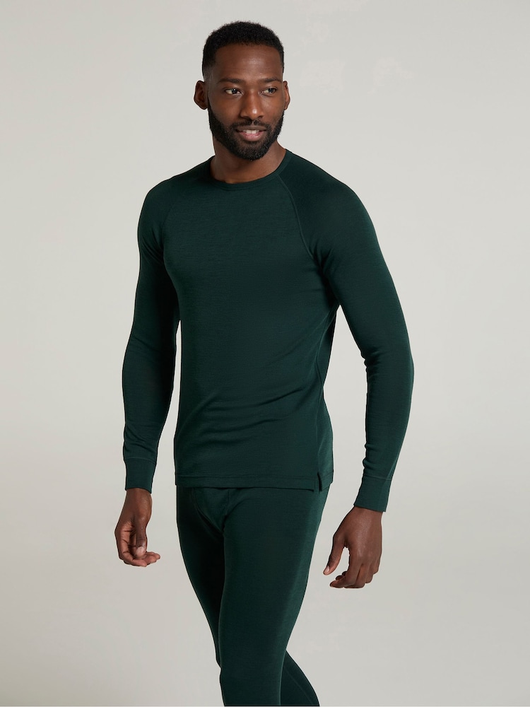 Mountain Warehouse Green Merino Mens Round Neck Thermal Top - Image 1 of 4