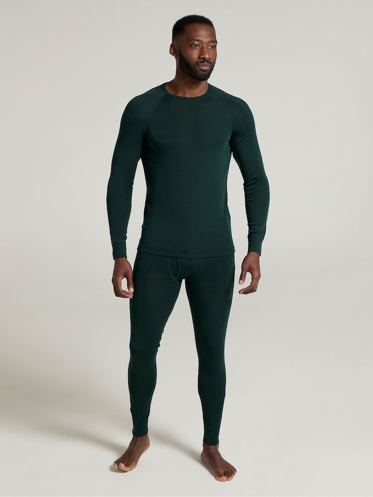 Mountain Warehouse Green Merino Mens Round Neck Thermal Top - Image 2 of 4