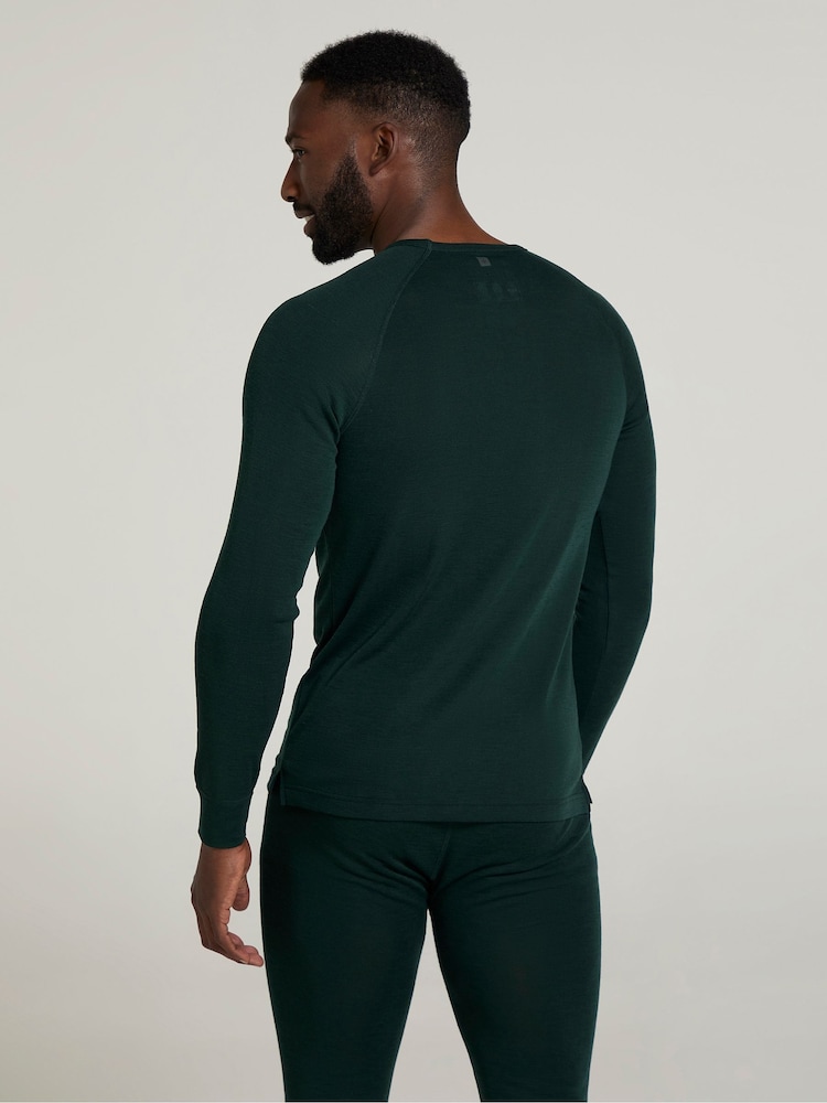 Mountain Warehouse Green Merino Mens Round Neck Thermal Top - Image 4 of 4