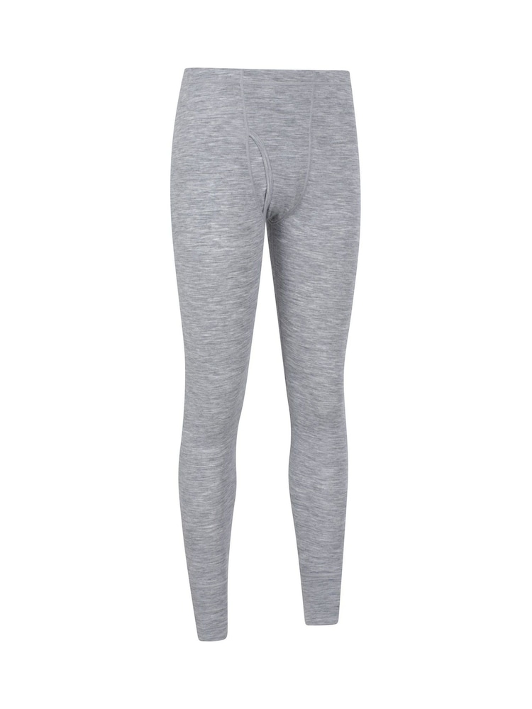 Mountain Warehouse Grey Mens Merino II Thermal Baselayer Pants - Image 7 of 9