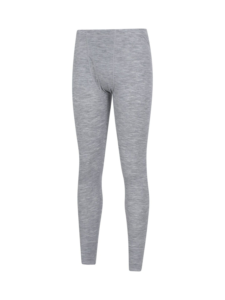 Mountain Warehouse Grey Mens Merino II Thermal Baselayer Pants - Image 8 of 9
