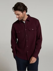 Mountain Warehouse Dark Purple 100% Cotton Trace Mens Flannel Long Sleeve Shirt - Image 2 of 4