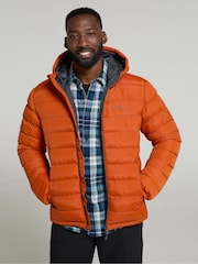Mountain Warehouse Orange Seasons II Mens Water Resistant Padded Jacket - Image 1 of 4