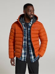Mountain Warehouse Orange Seasons II Mens Water Resistant Padded Jacket - Image 2 of 4