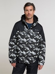 Mountain Warehouse Grey Mens Water Resistant Printed Ski Jacket And Trousers Set - Image 1 of 4