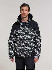 Mountain Warehouse Grey Mens Water Resistant Printed Ski Jacket And Trousers Set - Image 2 of 4