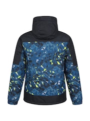 Mountain Warehouse Blue Shadow II Mens Fleece Lined Printed Snow Ski Jacket - Image 3 of 6