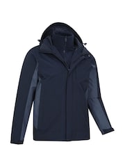 Azul - Mountain Warehouse Thunderstorm Mens Waterproof 3-In-1 Jacket - Imagen 5 de 7