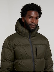 Mountain Warehouse Green Frost II Mens Extreme Water Resistant Down Jacket - Image 3 of 9