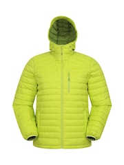 Mountain Warehouse Light Green Mens Henry II Extreme Water Resistant Down Padded Jacket - Image 1 of 5