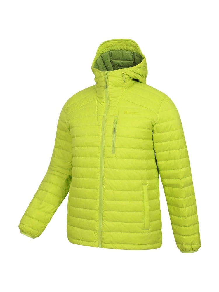 Mountain Warehouse Light Green Mens Henry II Extreme Water Resistant Down Padded Jacket - Image 4 of 5