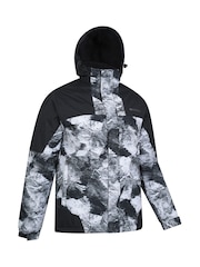 Mountain Warehouse White Shadow II Mens Fleece Lined Printed Snow Ski Jacket - Image 2 of 6