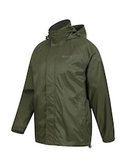 Mountain Warehouse Dark Green Pakka Mens Waterproof Jacket - Image 4 of 7