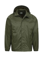 Mountain Warehouse Dark Green Pakka Mens Waterproof Jacket - Image 5 of 7