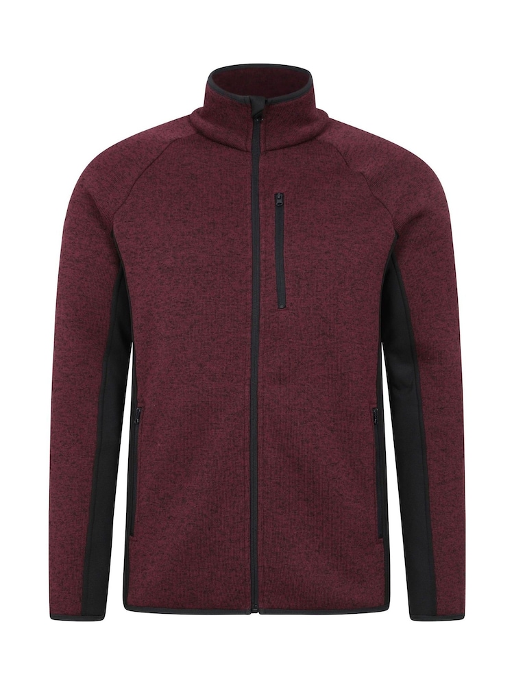 Пурпурный - Mountain Warehouse Mens Treston Full-Zip Fleece Jacket - Image 1 of 5