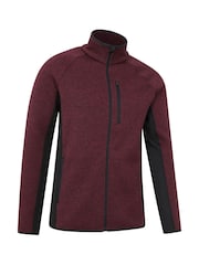 Пурпурный - Mountain Warehouse Mens Treston Full-Zip Fleece Jacket - Image 2 of 5