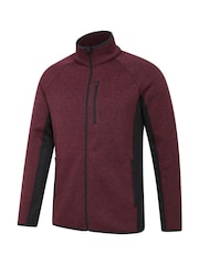 Пурпурный - Mountain Warehouse Mens Treston Full-Zip Fleece Jacket - Image 4 of 5