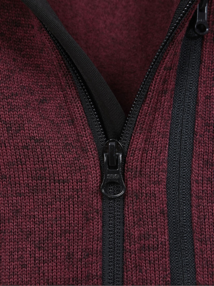 Пурпурный - Mountain Warehouse Mens Treston Full-Zip Fleece Jacket - Image 5 of 5