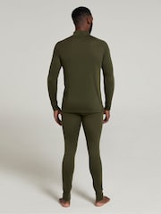 Mountain Warehouse Green Mens Talus Quarter Zip Thermal Top - Image 3 of 4