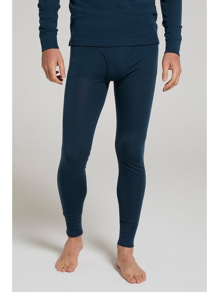 Mountain Warehouse Dark Black Mens Merino II Thermal Baselayer Pants - Image 1 of 9