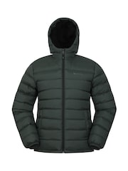 Mountain Warehouse Green Mens Seasons Water Resistant Faux Fur Lined Padded Jacket - Image 1 of 5