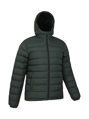 Mountain Warehouse Green Mens Seasons Water Resistant Faux Fur Lined Padded Jacket - Image 2 of 5