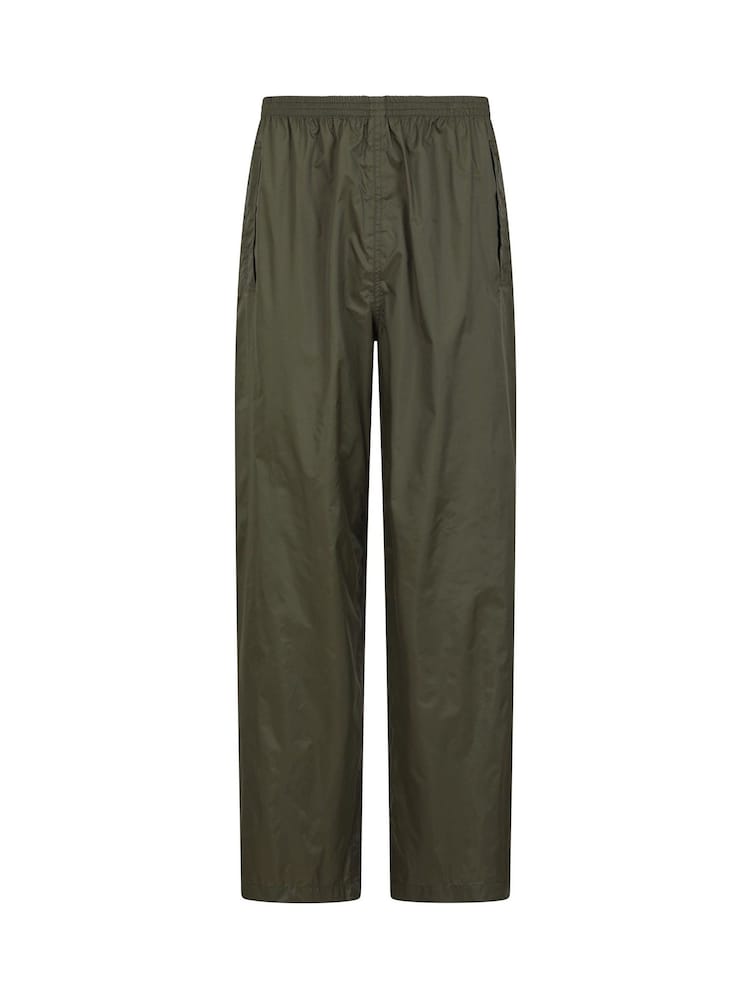 Mountain Warehouse Green Mens Pakka Waterproof Overtrousers - Image 1 of 8