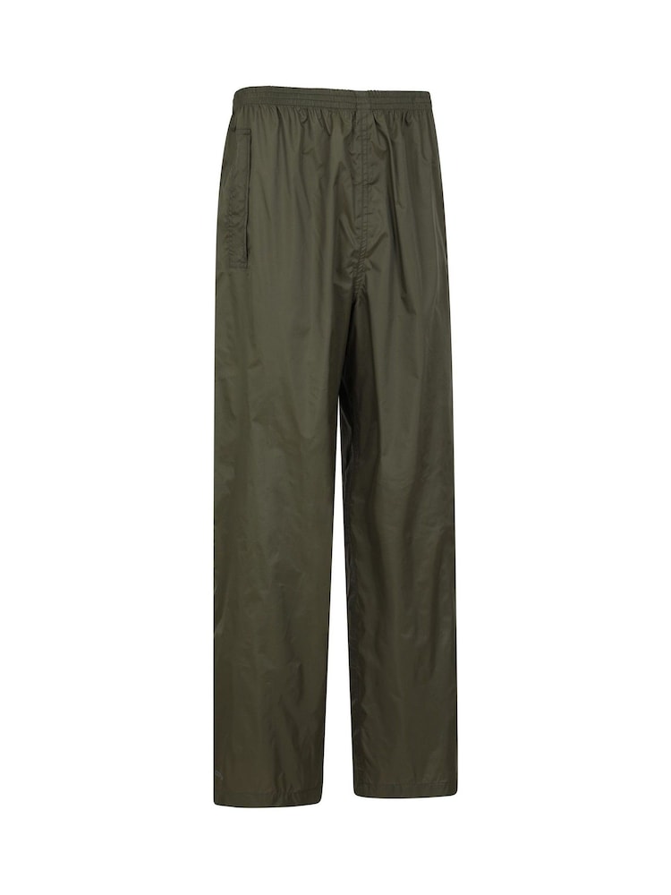 Mountain Warehouse Green Mens Pakka Waterproof Overtrousers - Image 2 of 8