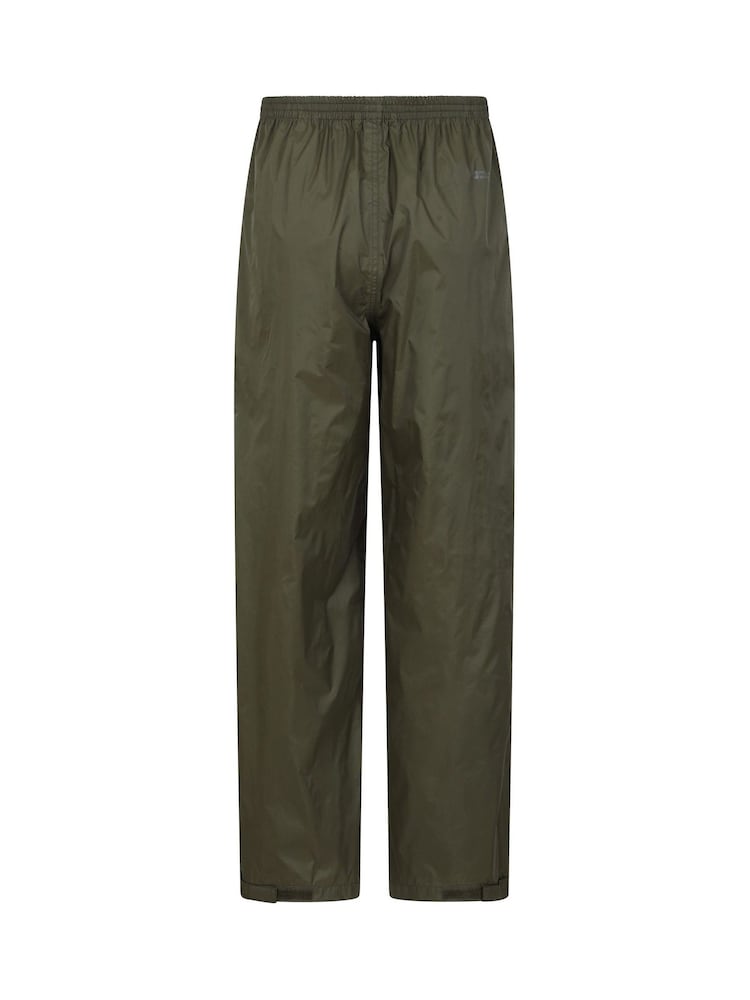 Mountain Warehouse Green Mens Pakka Waterproof Overtrousers - Image 3 of 8