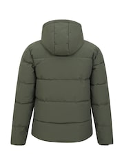 Mountain Warehouse Green Manta Mens Water Resistant Borg Lined Padded Jacket - Image 3 of 6