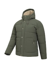 Mountain Warehouse Green Manta Mens Water Resistant Borg Lined Padded Jacket - Image 4 of 6