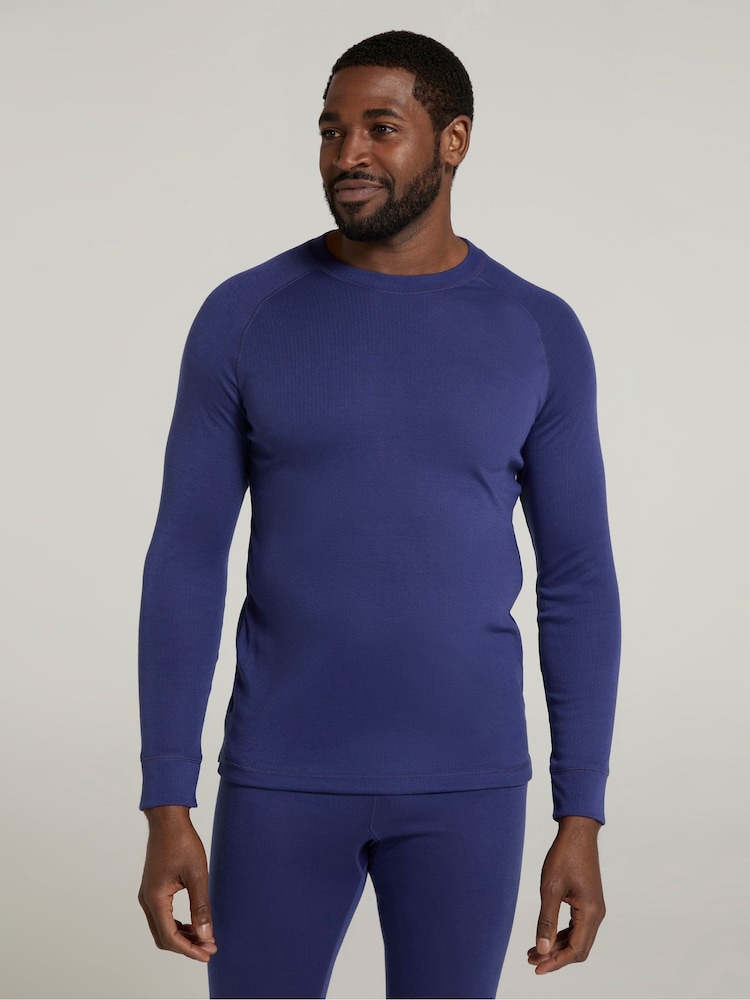 Mountain Warehouse Blue Talus Mens Round Neck Thermal Top - Image 1 of 4