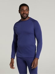 Mountain Warehouse Blue Talus Mens Round Neck Thermal Top - Image 4 of 4