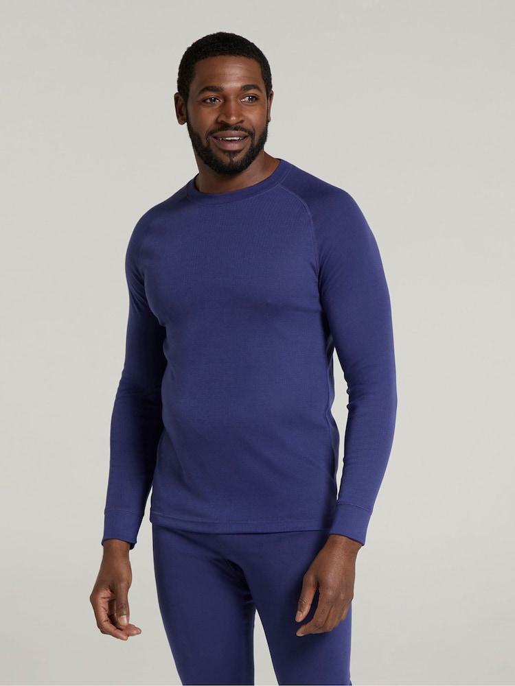 Mountain Warehouse Blue Talus Mens Round Neck Thermal Top - Image 4 of 4