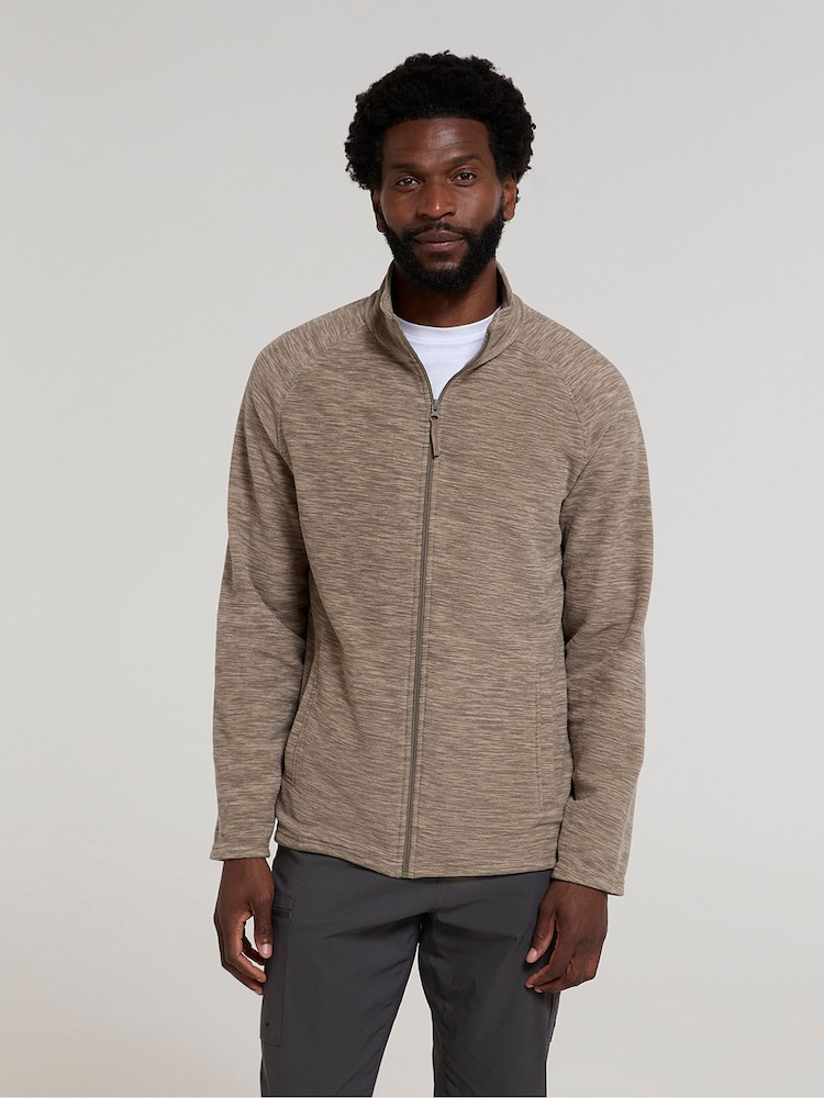 Mountain Warehouse Brown Mens Snowdon II Full-Zip Fleece Jacket - Image 2 of 4