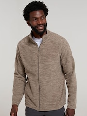 Mountain Warehouse Brown Mens Snowdon II Full-Zip Fleece Jacket - Image 3 of 4