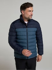 Mountain Warehouse Blue Mens Vista Water Resistant Padded Jacket - Image 1 of 4
