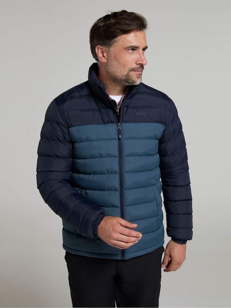 Mountain Warehouse Blue Mens Vista Water Resistant Padded Jacket - Image 1 of 4