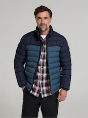 Mountain Warehouse Blue Mens Vista Water Resistant Padded Jacket - Image 2 of 4
