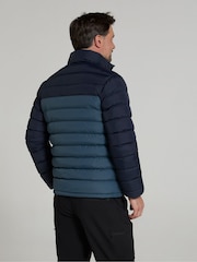 Mountain Warehouse Blue Mens Vista Water Resistant Padded Jacket - Image 3 of 4