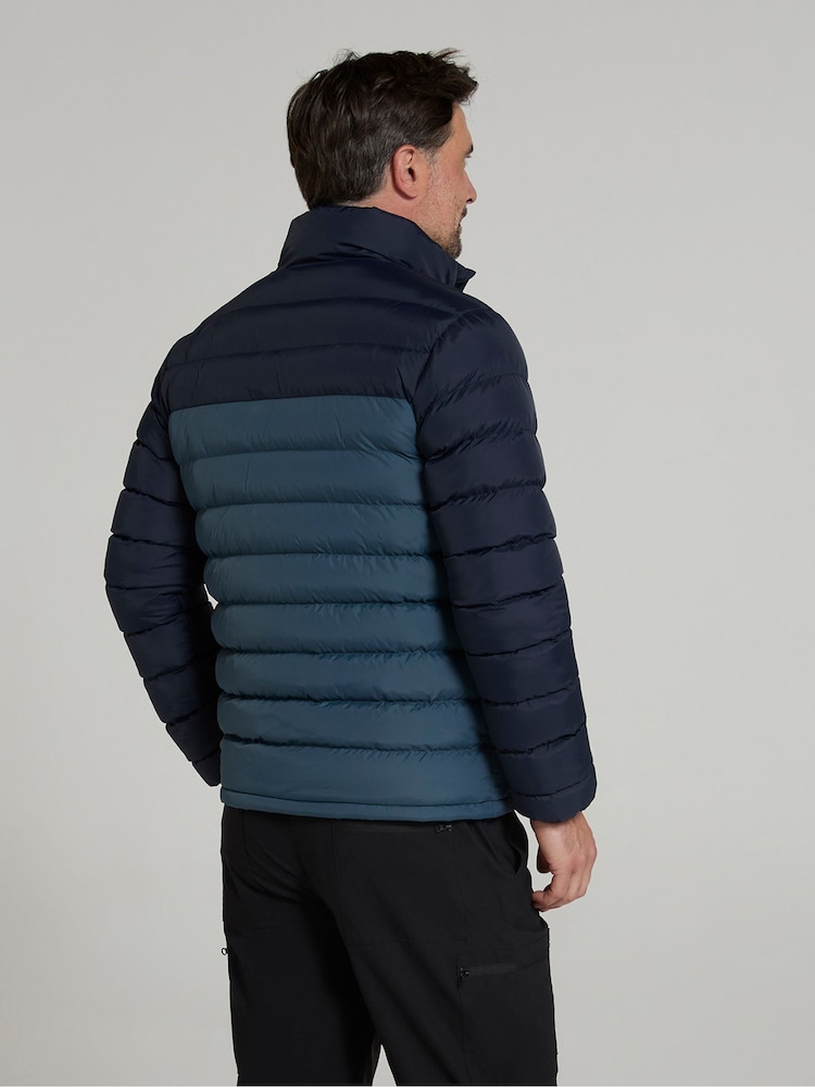 Mountain Warehouse Blue Mens Vista Water Resistant Padded Jacket - Image 3 of 4