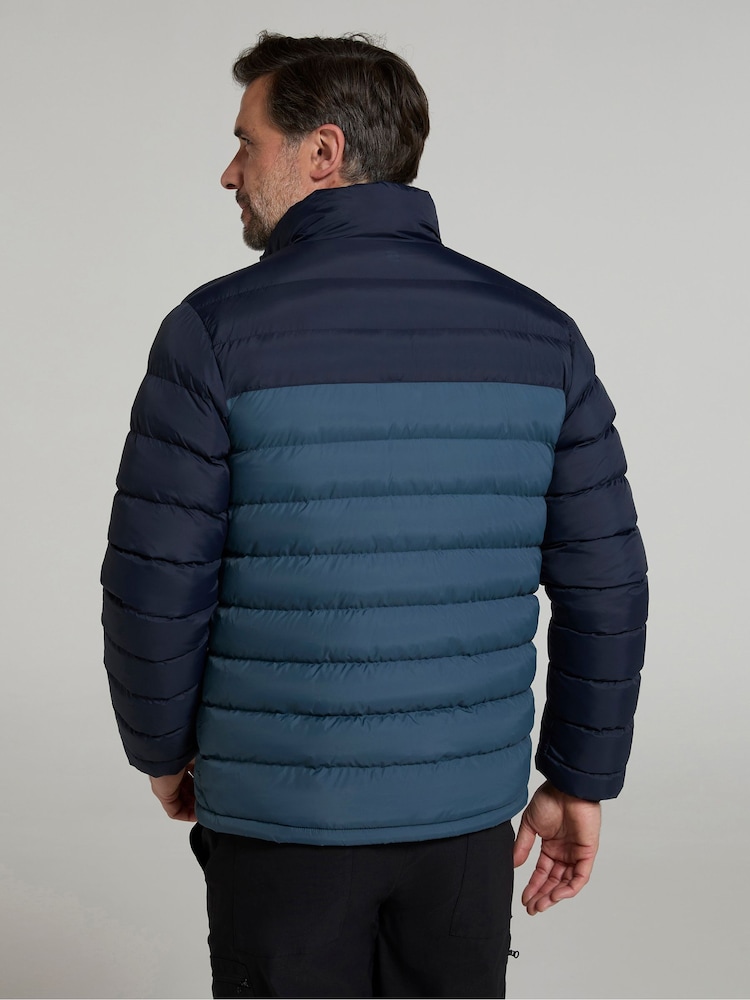 Mountain Warehouse Blue Mens Vista Water Resistant Padded Jacket - Image 4 of 4
