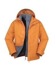 Naranja - Mountain Warehouse Mens Fell 3-In-1 Water Resistant Jacket - Imagen 1 de 7