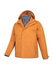 Naranja - Mountain Warehouse Mens Fell 3-In-1 Water Resistant Jacket - Imagen 4 de 7