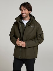 Verde claro - Mountain Warehouse Mens Fell 3-In-1 Water Resistant Jacket - Imagen 1 de 4