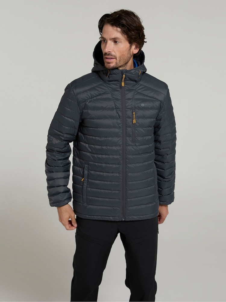 Gris - Chaqueta acolchada impermeable de hombre Henry II de Mountain Warehouse - Imagen 1 de 8