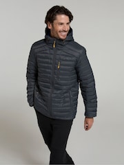 Gris - Chaqueta acolchada impermeable de hombre Henry II de Mountain Warehouse - Imagen 2 de 8